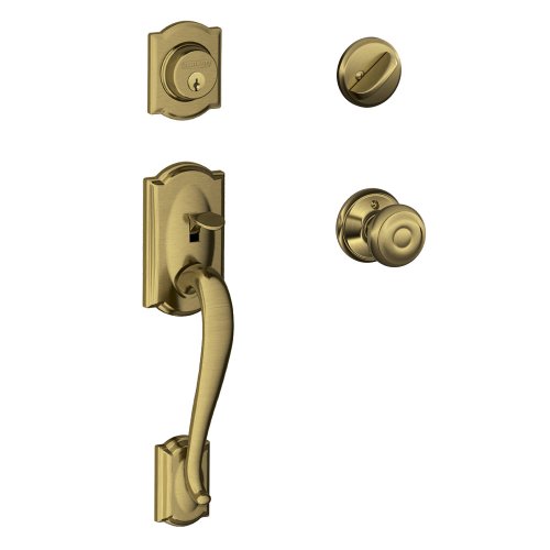 【中古】【未使用・未開封品】Schlage キャメロット ハンドルセット ジョージアンノブ 内部 F60 CAM 609 GEO 1|AJIMURA-SHOP