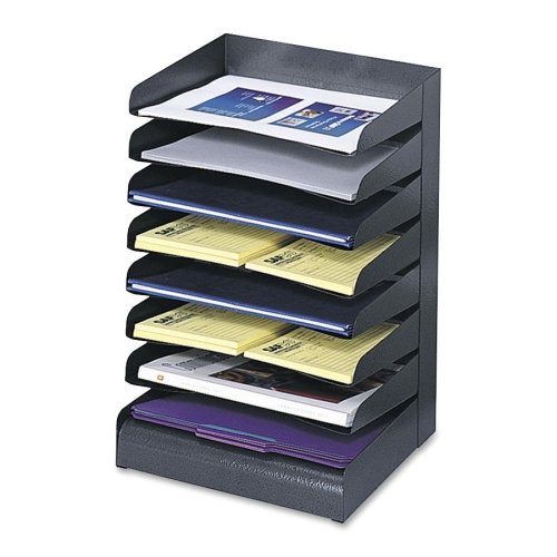 【中古】【未使用・未開封品】Wholesale CASE of 5???Safcoスチールデスクトレイsorters-steelデスクトレイソーター、8-tier、レターサイズ、ブラック