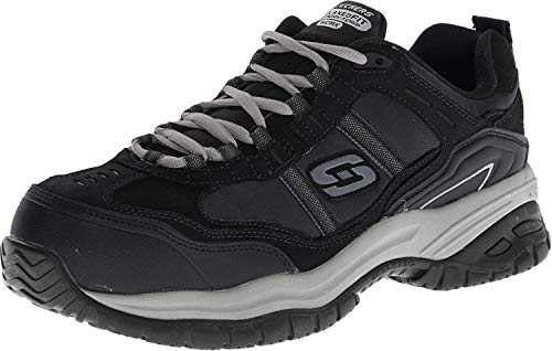 【中古】【未使用・未開封品】Skechers メンズ ワークリラックスフィット ソフトストライド グリンネル コンプ US サイズ: 9 カラー: グレイ