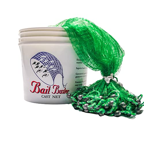 【中古】【未使用・未開封品】Bait Buster ベイトキャストネット 1/2インチ平方メッシュグリーン (8フィート)｜AJIMURA-SHOP