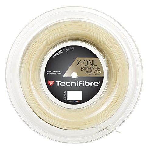 【中古】【未当て嵌める・未開封品】テクニファイバー(Tecnifibre) 庭球 ストリングス X-ONE BIPHASE ゲージ1.24粍 自然的(NA) 渦状文200m TFR901