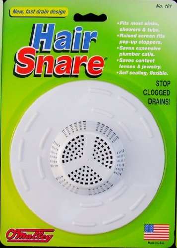 【中古】【未使用・未開封品】Hair Snare 排水口カバー ユニバーサル ホワイト 6個パック
