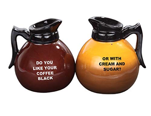 【中古】【未使用・未開封品】Salt & Pepper Shakers Set - COFFEE POTS New Ceramic Kitchen Gifts 9618