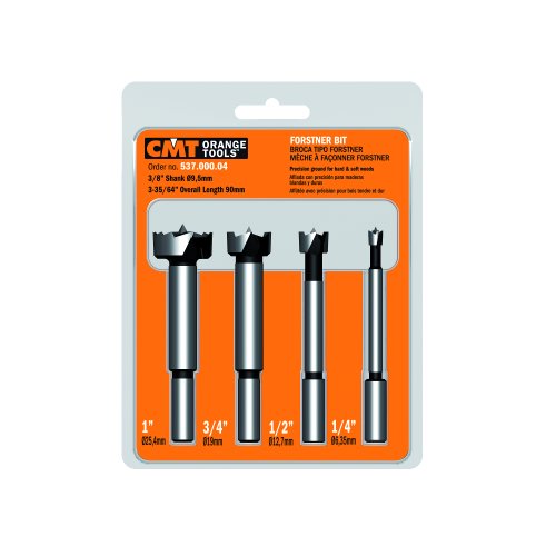 【中古】【未使用・未開封品】CMT 537.000.04 4-Piece Forstner Bit set, 1/4 -1/2 -3/4 -1-Inch Diameters, 3/8-Inch Shank by CMT｜AJIMURA-SHOP