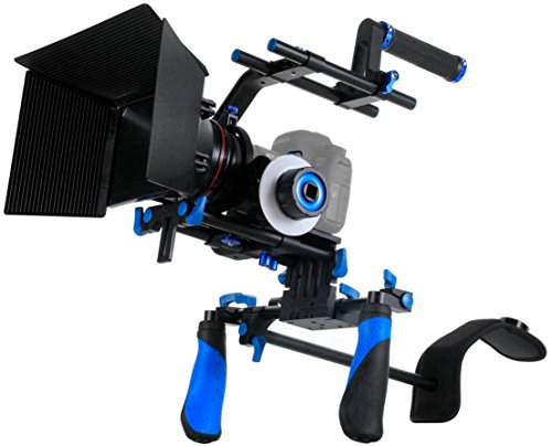 【中古】【未当てはめる・未開封品】SunSmart DSLR トレーラー テレビカメラ ショルダーマウントキット デジタル一眼レフリグ 肩先受け支える 追い駆ける興味の中心 つや消しボックス席 合わせる