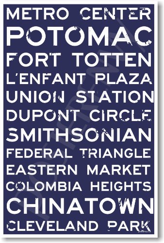 【中古】【未使用・未開封品】ワシントンDC???新しい世界旅行City Train Station Street Signsポスター｜AJIMURA-SHOP