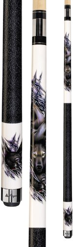 【中古】【未使用・未開封品】(530ml) - Players D-CWWP White with Howling Wolves Cue|AJIMURA-SHOP