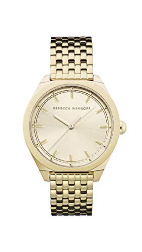 【中古】【未当て嵌める・未開封品】Rebecca Minkoff Women\u0027s Quartz Watch with Stainless Steel Strap, Gold, 17 (Model: 2200326)