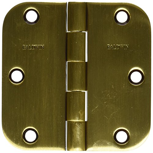 【中古】【未使用・未開封品】Baldwin 1135060i半径ほぞ穴ヒンジ、アンティーク真鍮withブラウン