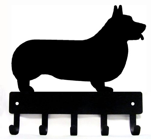 【中古】【未使用・未開封品】(Small 15cm wide) - Corgi Dog Leash Hanger/ Key Rack