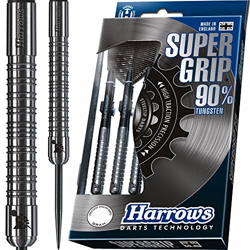 【中古】【未使用・未開封品】Harrows(ハローズ) ユニ スーパーグリップ タングステンダーツ シルバー フリーサイズ