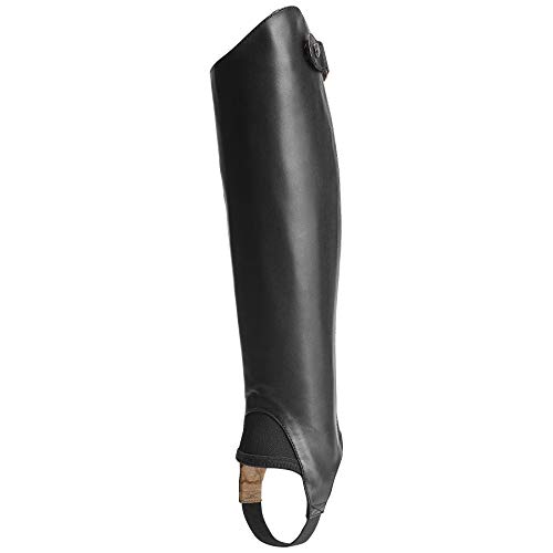 【中古】【未使用・未開封品】ARIAT ユニセックス クローズコントゥア チャップ ハーフチャップ ブラック サイズ XS ふくらはぎ X 中丈