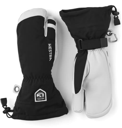 【中古】【未当て嵌める・未開封品】HESTRA ヘストラ HELI SKI 3-FINGER (100Black) スキーの板地球儀：30572