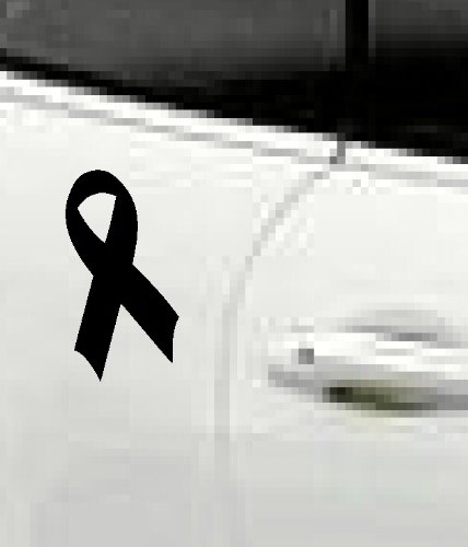 【中古】【未使用・未開封品】Wall Dcor Plus More WDPM2265 Breast Cancer Plain Ribbon Sticker Outdoor Glossy Vinyl Car Decal, 6W x 11H, Black by Wall Dcor Plus More｜AJIMURA-SHOP
