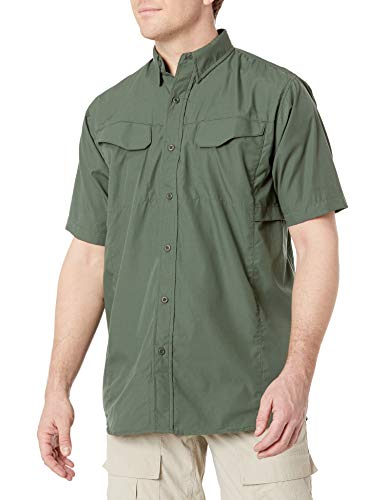 【中古】【未当て嵌める・未開封品】TRU-SPEC Men\u0027s Lightweight 24-7 Short Sleeve Field Shirt, Olive Drab, XX-Large