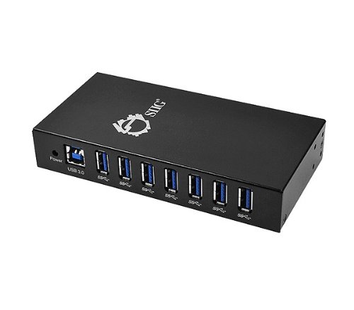 【中古】【未当て嵌める・未開封品】SIIG 7-Port Industrial USB 3.0 Hub with 15KV ESD Protection - Hub - 7 x SuperSpeed USB 3.0 - desktop, DIN rail mountable, wall-mountabl