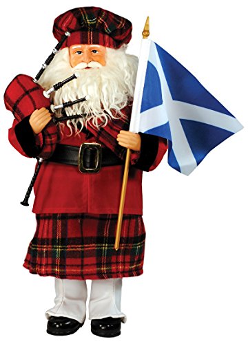 【中古】【未使用・未開封品】Santa Workshop 9329 Scottish Santa Figurine, 38cm,