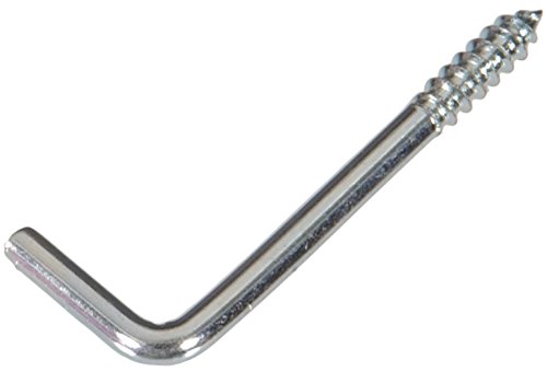 【中古】【未使用・未開封品】The Hillman Group 320489 .162 x 5.1cm - 0.6cm Zinc-Plated Square Bend Hook 100-Pack
