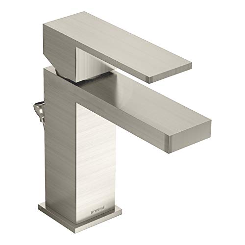 【中古】【未使用・未開封品】Symmons SLS-3612-STN Duro シングルホール シングルハンドル バスルーム蛇口 排水アセンブリ付き サテンニッケル (2.2GPM)｜AJIMURA-SHOP