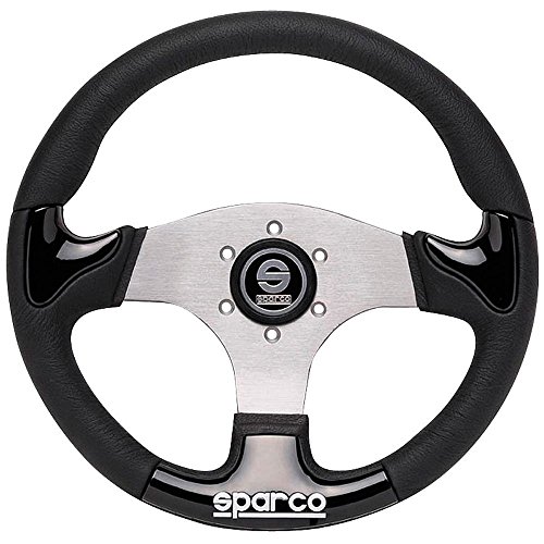 【中古】【未使用・未開封品】sparco/スパルコ P222 ブラック(ブラックインサート)/シルバースポーク