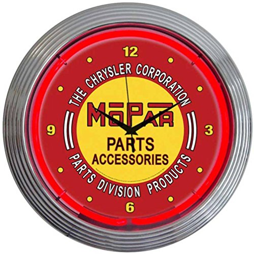【中古】【未使用・未開封品】MOPAR モーパー NEON CLOCKネオンクロック壁掛時計