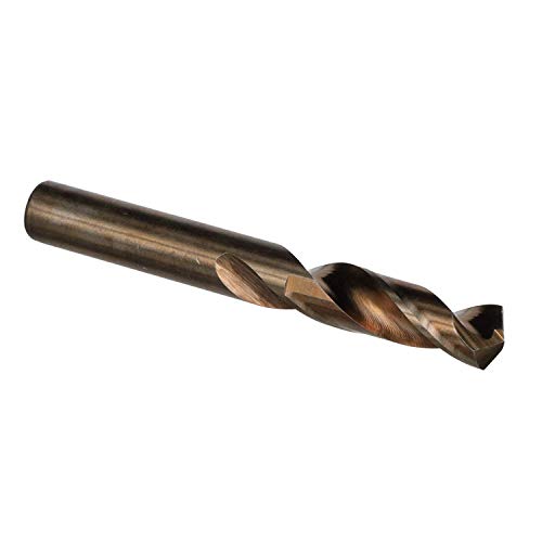 【中古】【未使用・未開封品】Drill America D/ASTCO Series Cobalt Steel Screw Machine Length Drill Bit, Gold Oxide Finish, Round Shank, Spiral Flute, 135 Degrees Spl