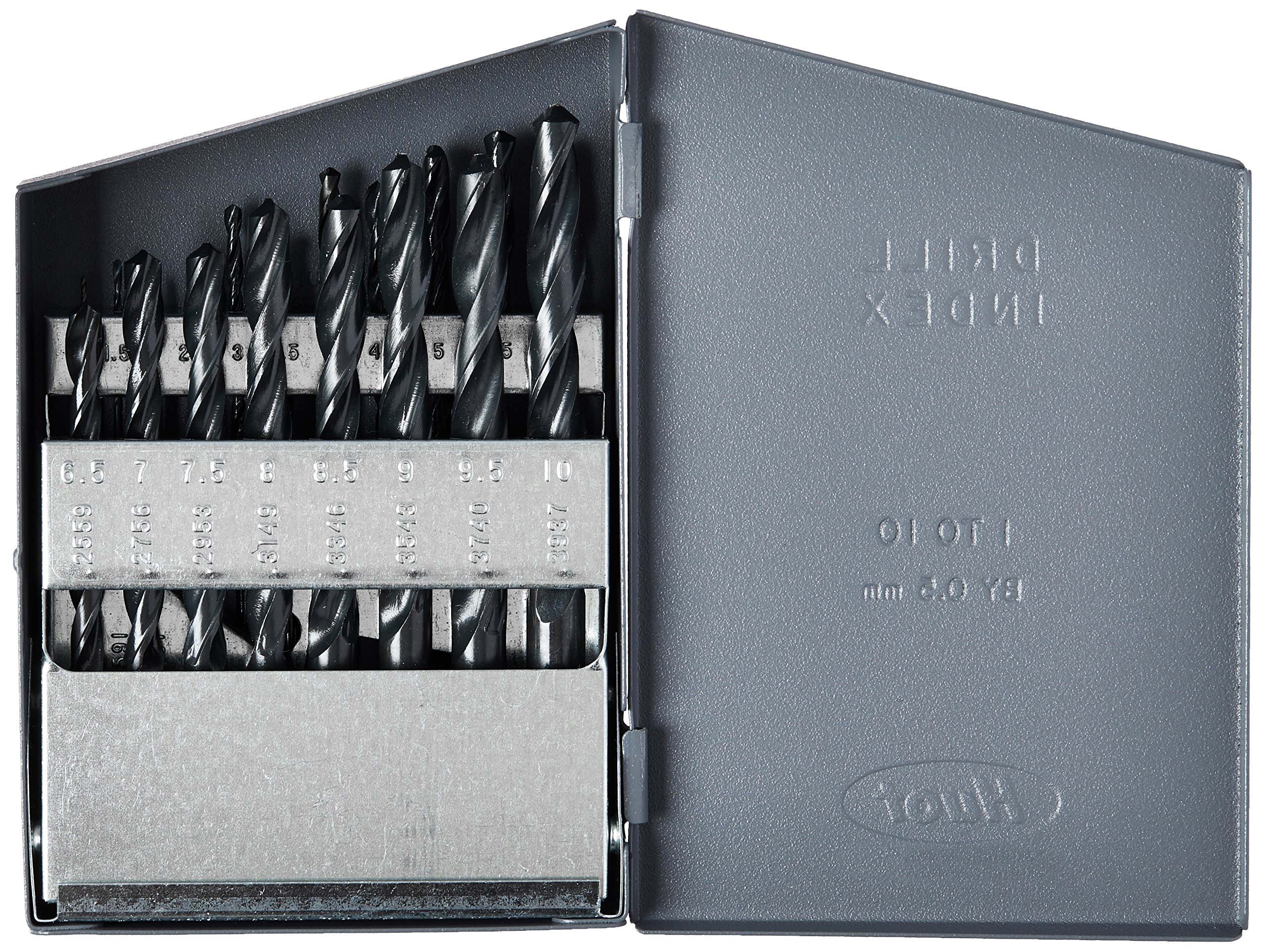 【中古】【未使用・未開封品】1.00mm- 10.00mm x .5mm 19 Piece HSS Jobber Length Drill Bit Set, Qualtech, DWD4019-SET