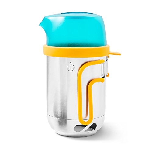 【中古】【未使用・未開封品】BioLite ケトル ポット1.5L アウトドア キャンプ 調理器具 軽量 25.9 x 13.2 x 13.2 cm シルバー/イエロー/アクア (KPA)