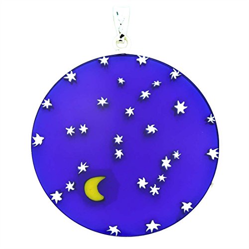 【中古】【未当て嵌める・未開封品】GlassOfVenice ムラーノガラス ミッレフィオリ シャンデリヤ 「星月夜」しろがね色ひな形 1-1/2in