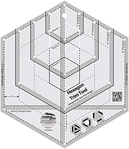 【中古】【未当てはめる・未開封品】Hexagon Trim Tool, Quilting Template - Creative Grids USA by Creative Grids