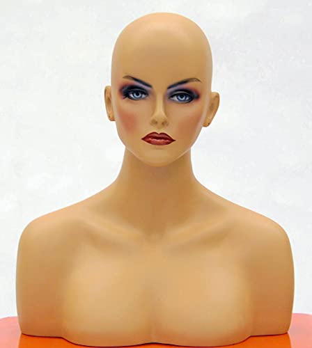 【中古】【未使用・未開封品】(MD-MEGAN) ROXY DISPLAYﾃつｮ Female mannequin head to shoulder portrait style,with ears pierced by Roxy Display