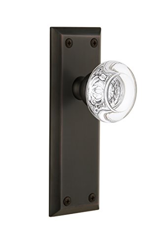 【中古】【未使用・未開封品】Grandeur Fifth Avenueプレートwithボルドークリスタルノブ、プライバシー???2.375インチ、Timelessブロンズ