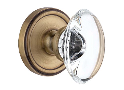 【中古】【未使用・未開封品】Grandeur Georgetown Rosette with Provenceクリスタルノブ、ダブルダミー、ビンテージ真鍮