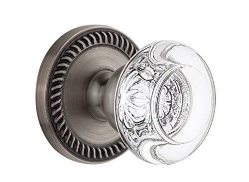 【中古】【未使用・未開封品】GrandeurニューポートRosette withボルドークリスタルノブ、プライバシー???2.375インチ、アンティークピューター｜AJIMURA-SHOP