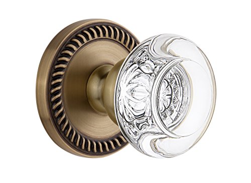 【中古】【未使用・未開封品】GrandeurニューポートRosette withボルドークリスタルノブ、Passage???2.375インチ、ビンテージ真鍮|AJIMURA-SHOP