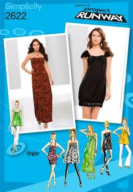 【中古】【未使用・未開封品】Simplicity Pattern 2622 Project Runway ジュニア用ニットドレス 2つの長さまたはチュニックサイズBB (11/12-15/16)
