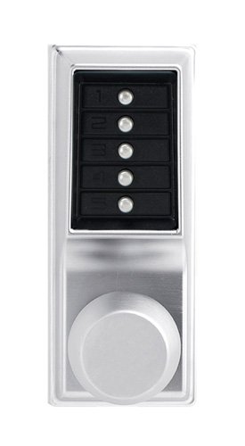 【中古】【未使用・未開封品】Kaba 1011-26D-41 Cylindrical Pushbutton Knob Nko Us26D, Satin Chrome by Simplex