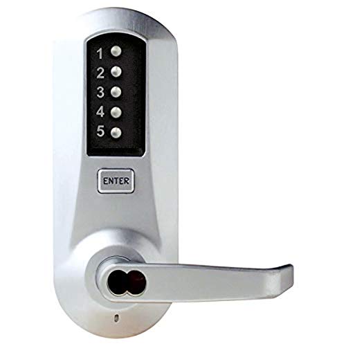 【中古】【未使用・未開封品】Kaba 5021BWL-26D-41 Cylindrical Pushbutton Lock With Lever Bic Ko Us26D, Satin Chrome by Simplex