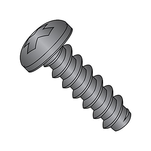 【中古】【未使用・未開封品】鋼板製のネジ、黒色酸化処理、なべ頭、プラスドライブ、タイプB、ネジのサイズ2?32、長さ1/4インチ（100個入り）｜AJIMURA-SHOP