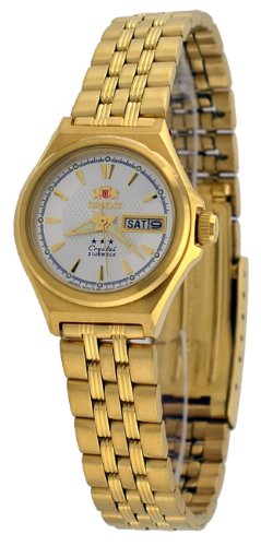 【中古】【未使用・未開封品】Orient #FNQ1S001W レディース ゴールド調 トリスター シルバー 文字盤 自動巻 時計｜AJIMURA-SHOP