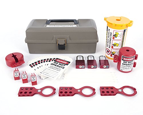 【中古】【未当て嵌める・未開封品】ZING 2734 RecycLockout Lockout Tagout Kit with Aluminum Padlocks, 32 Component, Deluxe Tool Box by Zing Green Products スポーツ・アウトドア-その他