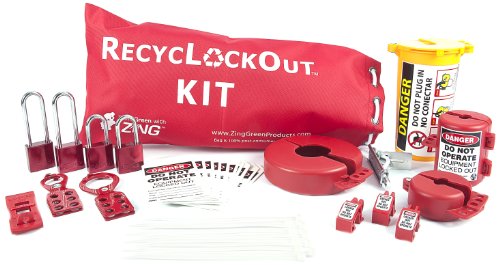 【中古】【未使用・未開封品】ZING 2724 RecycLockout Lockout Bag Kit with Aluminum Padlocks, 35 Components by Zing Green Products｜AJIMURA-SHOP