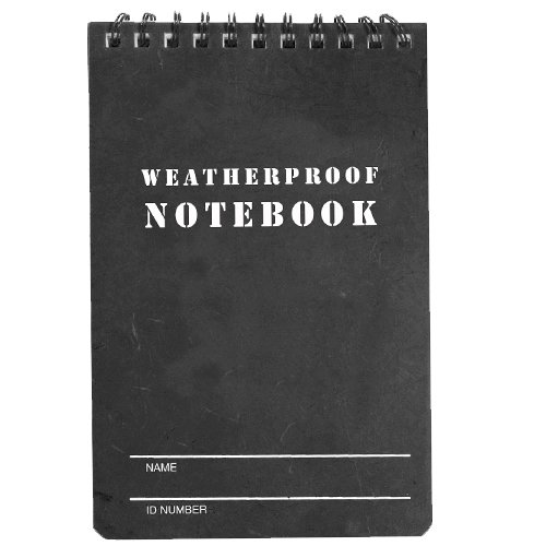 【中古】【未当て嵌める・未開封品】Fox Outdoor 39-041 4 x 6 インチ. Military Style Weatherproof Notebook - Black