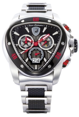【中古】【未当て嵌める・未開封品】Tonino Lamborghini 114 Spyder メンズクロノグラフウォッチ, One Size, クロノグラフ。