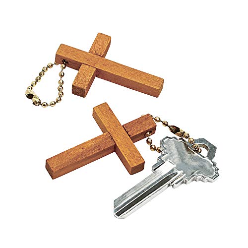【中古】【未使用・未開封品】木製クロスキーチェーン(48パック)