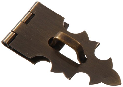 【中古】【未使用・未開封品】(1) - The Hillman Group The Hillman Group 852400 5/8 x 2.5cm - 2.2cm Solid Brass Decorative Mini Hasp - Antique Brass Finish 1-Pack|AJIMURA-SHOP