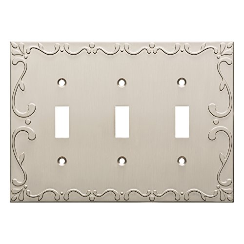 【中古】【未当て嵌める・未開封品】Franklin金管楽器クラシックレーストリプルスイッチ壁取り替えっこ一皿/一皿/押しかぶせる しろがね色 W35078-SN-C 1