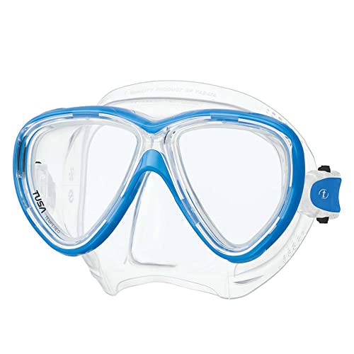 【中古】【未当て嵌める・未開封品】Tusa M-211 Freedom One Scuba Diving and Snorkeling Mask - Fishtail Blue