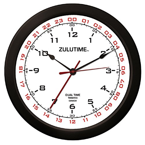 【中古】【未当て嵌める・未開封品】Trintec 14in 12\u002624第四次元ミリタリーひと休み Swl Zulu Time 24第四次元 白いこと壁時辰儀 - 文字記号板 ZT14-2