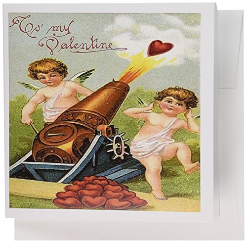 【中古】【未使用・未開封品】BLNヴィンテージValentines Day Designs???To My Valentine Cherubs Shooting Red HeartsからAキャノン???グリーティングカード Set of 12画像